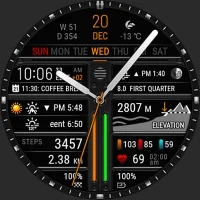 Surface elevation watch face